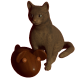 Cat with a rat