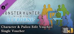 Monster Hunter: World - Character & Palico Edit Voucher: Single Voucher