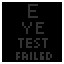 Eye Test Failed