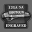 Maisto 12 GA Semi-Automatic Shotgun (Engraved)