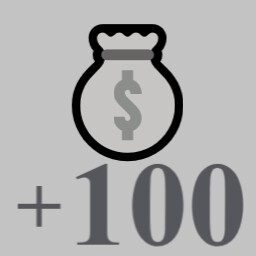 💰+100