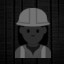 Woman Construction Worker - Dark Skin Tone