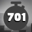 701 seconds