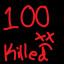 100 monsters killed