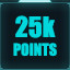 25,000 points
