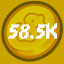 58.5k Coins Spent