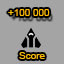 Score 100 000. Score reachead 100 000.