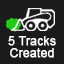 5 Tracks Created