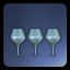 3 WINE GLASSES