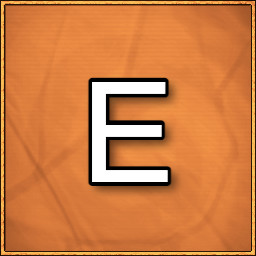 LETTER E