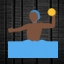 Man Playing Water Polo - Dark Skin Tone